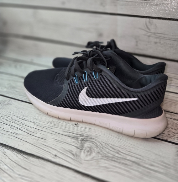 Womens NIKE FREE RN CMTR Blue/Grey Running Trainers - Picture 2 of 9